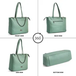 ozo Trendy Premium Vegan Leather Textured Ladies Shoulder Hand Bag Messenger Bag image 2