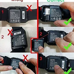 enmora .380mah Smart Watch , LQ-S1 Rechargeable gcdvsc18 Battery image 3