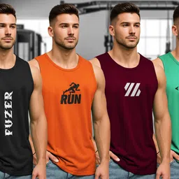 fuzer Pack of 4 Men Vest image 1