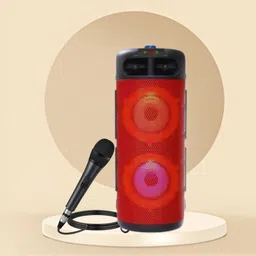 FRONY Bluetooth Party Speaker Support BT/USB/SD Card With 3mtr Long Wire For Mic B398 40 W Bluetooth Party Speaker image 1