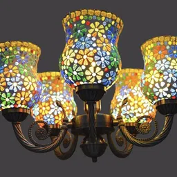 svah 5 Lights Modern Design Antique Hanging for Bedroom , Kitchen etc. Chandelier Ceiling Lamp image 2