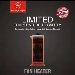 himalaya saga Room Heater 2000 Watts Standard Heat Convector with Adjustable Thermostats Fan Room Heater image 4