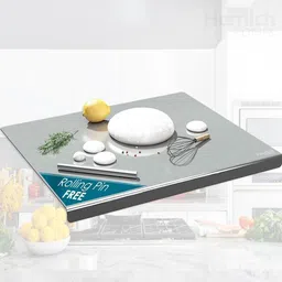 norvium Stainless Steel Counter Top Chopping Board with Rolling Pin Stainless Steel Cutting Board-picture-19