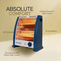 shatak BLAZE 800 W (2 Rod) Heater For Room ISI Marked Quartz Room Heater image 2