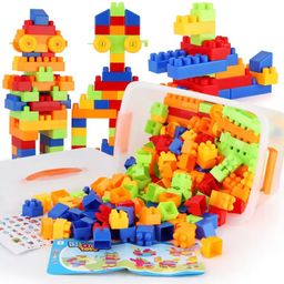 arizon BEST BABY GIFT Light Weight(98Pcs+8Tyres)100Pcs Building Blocks,Kids Toy Set-picture-10