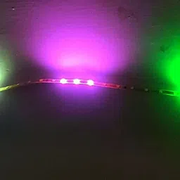 wizzo {3 Pieces} 1-Meter DC 12 Volt 54 Led Multicolor Changing Auto Running LED Strip Car Fancy Lights image 2