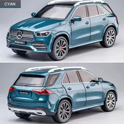 arniyavala 1/24 Alloy Die-cast Benz GLE 350 Toy Car with Sound and Light Pull Back image 5