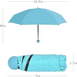 ashi sale Mini Capsule Umbrella 34.5-inch Compact Folding UV Protection Umbrella image 2