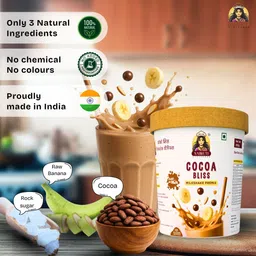 nairuti vyutpadan Cocoa Bliss Milkshake Premix | Rich Chocolate Drink Mix | Instant Shake image 3