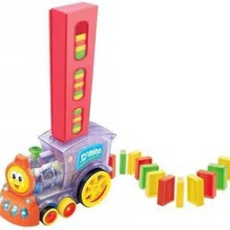 toyachi 40 Pcs Domino Train Toy Set With Lights and Sounds Multicolour5-picture-21