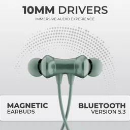 techfire T60 Bullets Wireless Z Bass Edition Neckband headphone with 40 hr playtime Bluetooth Headset image 3