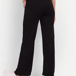 broadstar Women Loose Fit Black Lycra Blend Trousers image 3