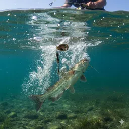 coral india Spinner Bait Brass Fishing Lure image 3