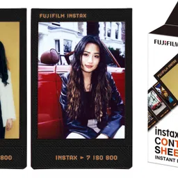FUJIFILM Instax Mini Contact Sheet 10x1 Film With Simple Hanging Paper Bunting Film Roll image 4