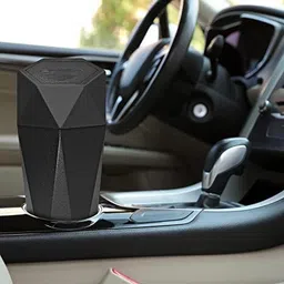involve Diamond Shape Car Dustbin/Trash Can - Black - pack 4 Car Trash Bin Bag image 3