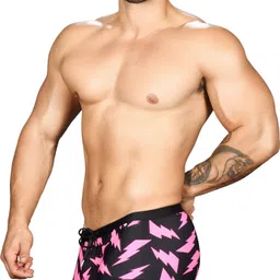 andrew christian Lightning Swim Trunk Self Design Men Trunk Multicolor Swimsuit image 4