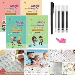 snowshell Magic Reused Practice book For Kids Handwriting 4 Book Drawing Books Magic Zx245 image 1
