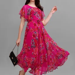 fashion2wear Georgette Stitched Anarkali Gown-picture-28