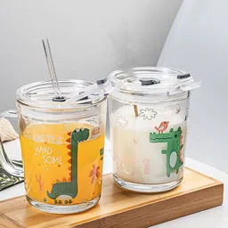 happy penguin Printed leak proof Mason Jar random pattern Glass Mason Jar-picture-21