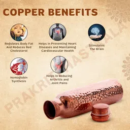 prakriti hastkala 1000 ml Copper Bottle image 3