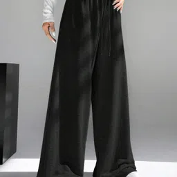 Women Solid White Track Pants-image-83