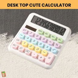 frony Desktop Cute Calculator, 12-Digit Large Display With Aesthetic Candy ColorU446 Desktop Cute Calculator, 12-Digit Large Display With Aesthetic Candy ColorW446 Basic Calculator-picture-32