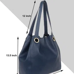 Black Spade Set of 4 Structured Tote Bag With Sling Bag And Wallet & Card Holder image 2