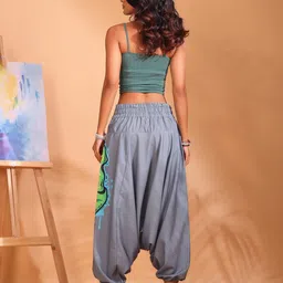 stand out Animal Print Cotton Women Harem Pants image 5