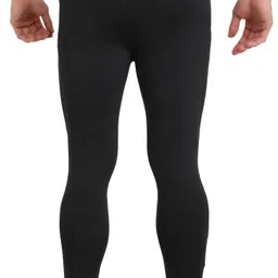 gymific Solid, Color Block Men Black, Grey Tights image 2