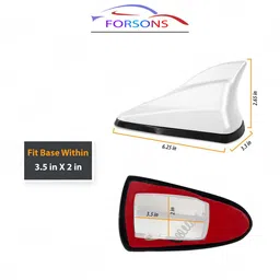 forsons shark_fin_white_kia seltos shark_fin_white_kia seltos Satellite Vehicle Antenna image 3