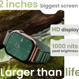 Boult CrownX 2.0" HD Screen, BT Calling, Working Crown, 1000Nits, Metallic Frame, SpO2 Smartwatch image 4