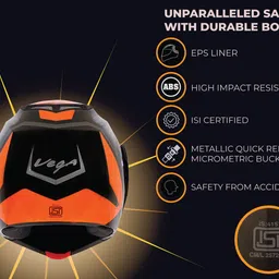 vega Crux Dx Checks Motorbike Helmet image 3