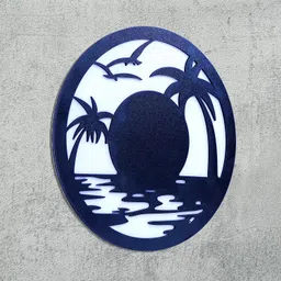 arkit Decorative Sun Frame Wall Hanging Wooden Art Decor Frame For Home/Office 15 inch 3D Wooden Frame image 4