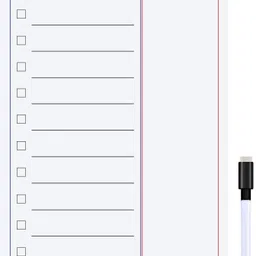 awestuffs To do list notepad Magnetic Whiteboard Sheet With 1 Marker and Eraser Magnetic Note Pads Pack of 1 image 4