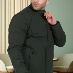 ad & av Men Solid Quilted Jacket image 3