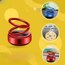 life style rp enterprises Solar Power Car Aroma 360° Double Ring Rotating In Sunshine Portable Car Air Purifier-picture-16