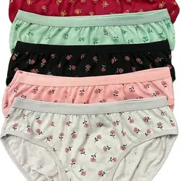 pearlw Pack of 6 Women Hipster Multicolor Panty-picture-15