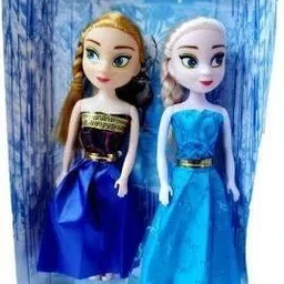 primefair Cute Frozen Princess Dolls 2 Little Playing Dolls for Girls Birthday Set image 3