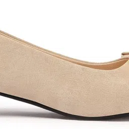 carlton london Women Women's Textured Squre Toe Block Heel Pumps Bellies Sandal image 5