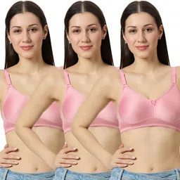 libertina Pack of 3 Women Everyday Non Padded Bra-picture-37
