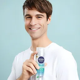 nivea Men Fresh & Kick Shaving Foam with Mint & Cactus Water image 4