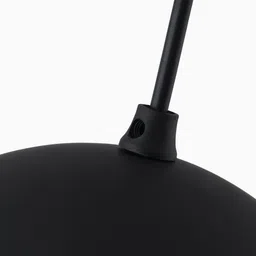 homesake Matt Black Crystal Hanging Globe Light, Ceiling Light, Nordic E27 Pendant Pendants Ceiling Lamp image 4