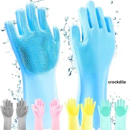 Comfortable Reusable Gloves for Dishwashing Wet and Dry Glove-image-73