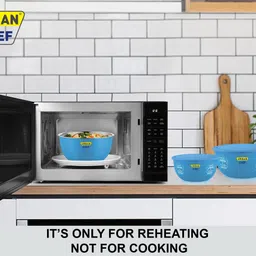 urban chef Steel Vegetable Bowl Flora Microwave Safe image 5