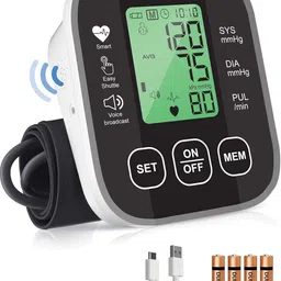 DR VAKU Digital Blood Pressure Machine Upper Arm Adjustable Cuff Kit with Most Accurate Measurement Talking Function Intellisense Technology Bp Monitor-picture-27