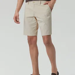 xyxx Solid Men White Chino Shorts image 3
