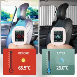 pormono 4pcs Magnetic Car Side Black Brown Silver Multicolor Car Curtain image 3