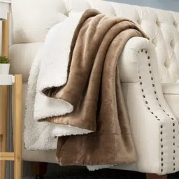 vas collections Solid Single Sherpa Blanket for Heavy Winter image 5