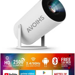 AVOIHS 4K 1080P Full HD Projector (4500 lm / 1 Speaker / Wireless / Remote Controller (4500 lm / 1 Speaker / Wireless / Remote Controller) Portable Projector-image-81