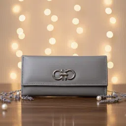 de elmore Casual, Formal Grey Clutch image 1